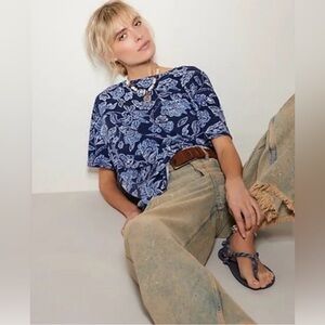 XS We The Free Printed Nina Tee, XS, NWOT